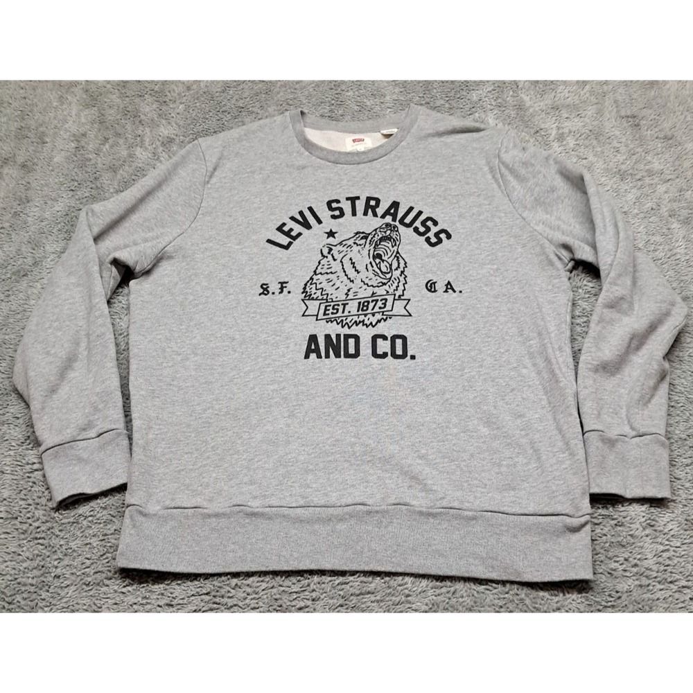 Levi’s Sweatshirt Men's XL Relaxed Graphic Logo Pullover Long Sleeve Shirt 1873